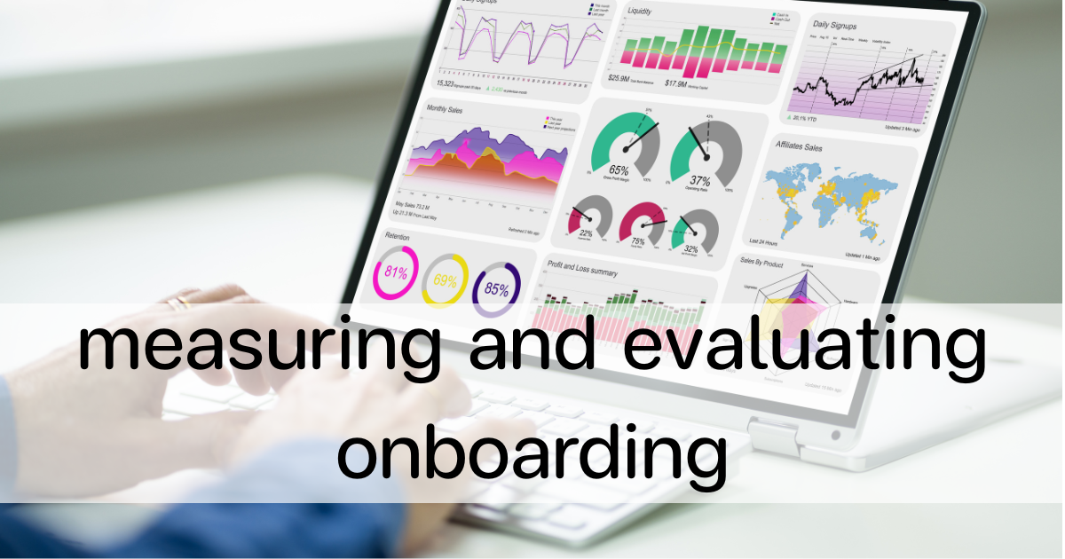 measuring and evaluating onboarding
